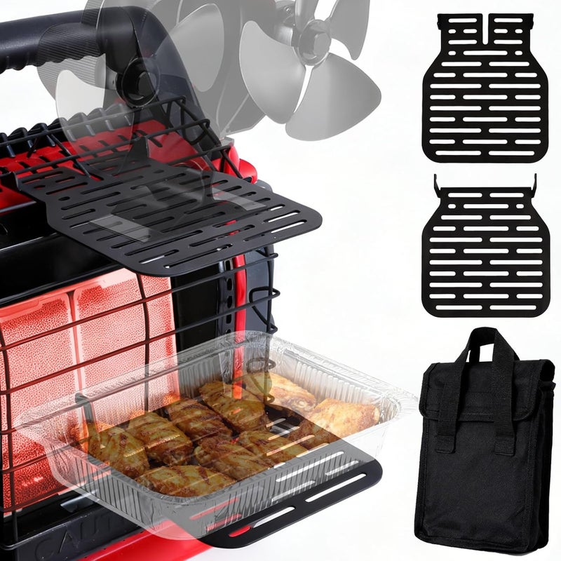 Ourhom حامل سخان، متوافق مع Mr. Heater Buddy MH9BX، MH12HB، MH18B، حامل مروحة موقد خشبي للسخان، حامل سخان متعدد الأغراض للأشياء المدفأة في الهواء الطلق، ملحقات سخان Buddy - Image 1